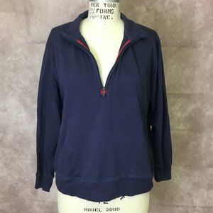 Navy Blue w/Red Trim Pullover TomboyX Sweatshirt